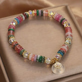 Crystalvana handcrafted crystal jewelry - Natural Stone Crystal Bracelet | Peace B
