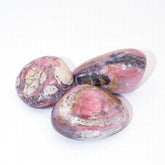 Rare Strawberry Opal palm stone with vibrant red flash - AAA quality crystal by Crystalvana