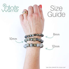 African Turquoise healing bracelet on display - protection crystal jewelry