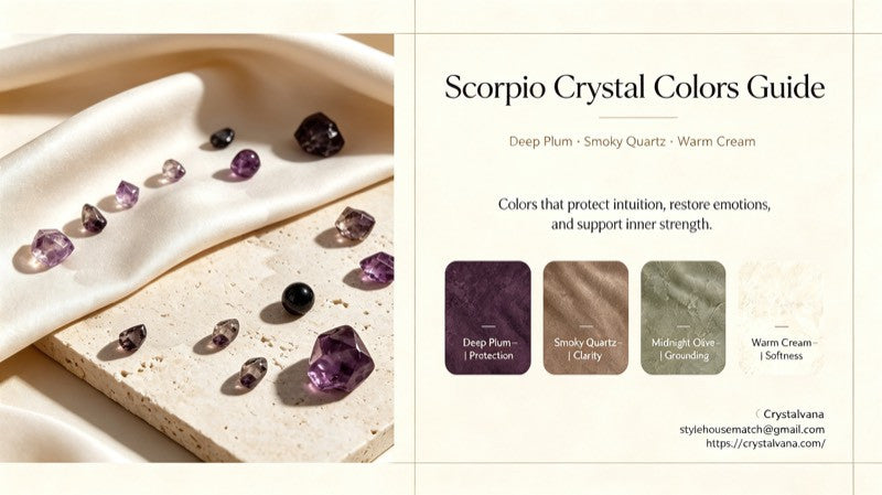Scorpio Lucky Colors and Crystal Bracelet Matching Guide 2026 - Deep Red Burgundy Black Dark Purple