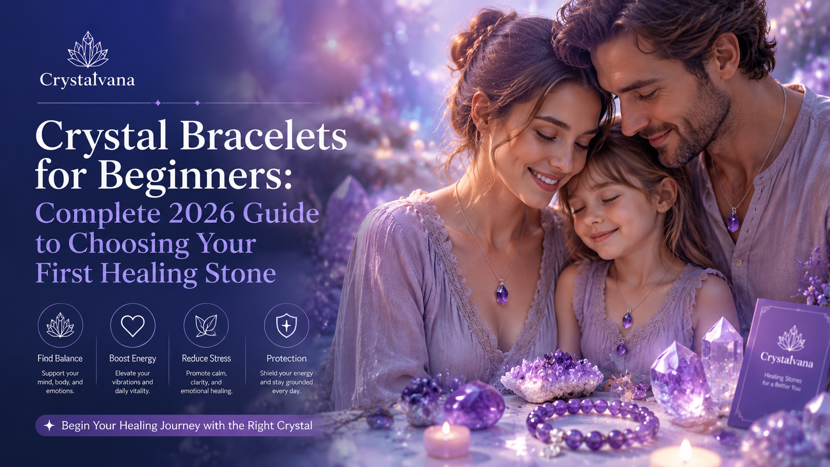 Crystal bracelets for beginners healing guide 2026 – Crystalvana