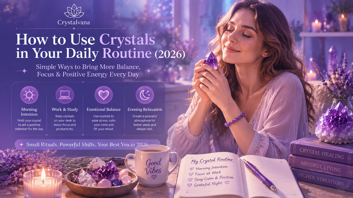 How to use healing crystals in your daily routine 2026 – Crystalvana guide