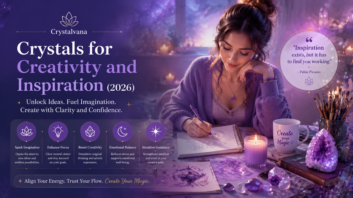 Crystals for creativity and inspiration 2026 – healing stones guide by Crystalvana