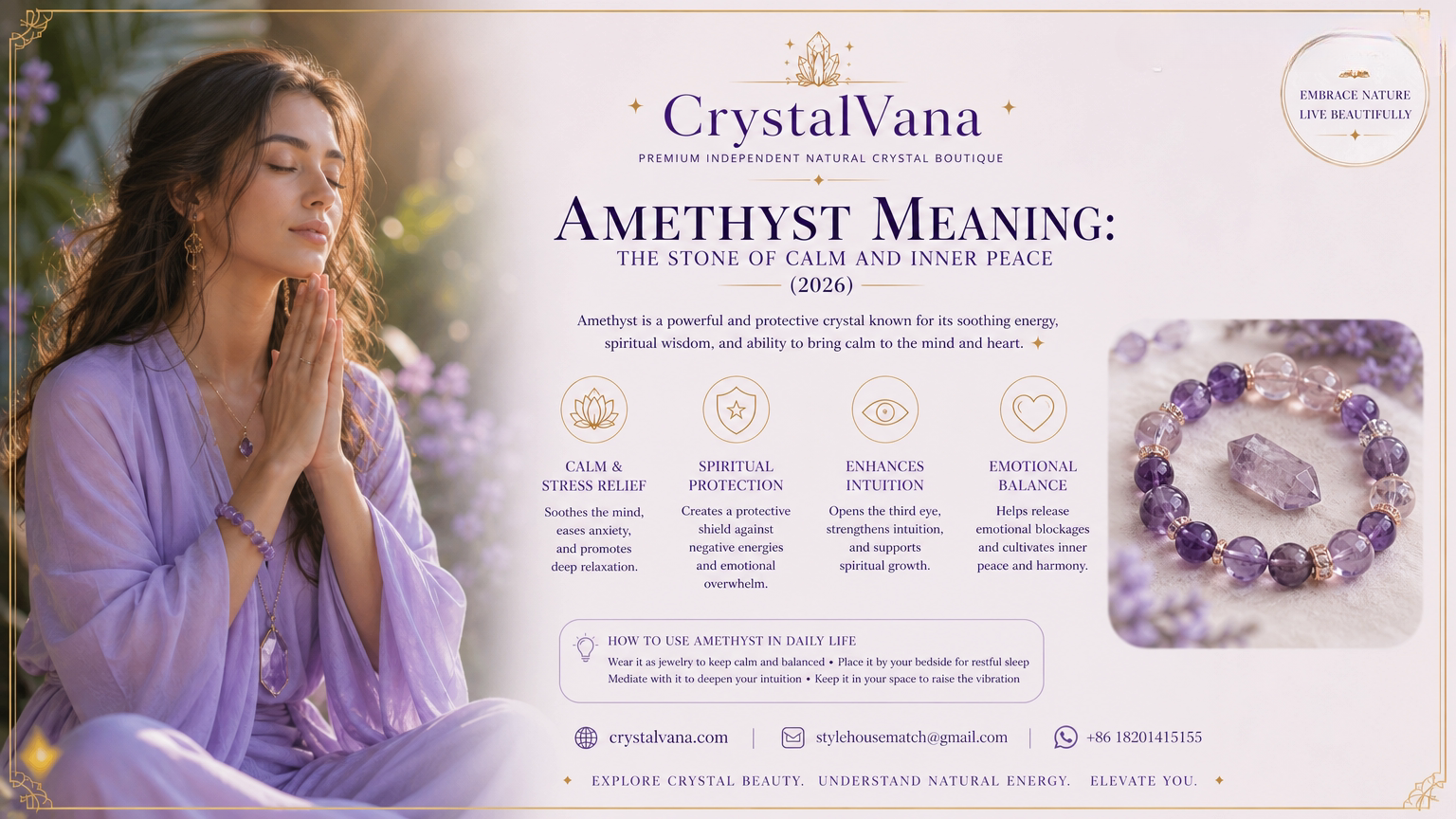 Amethyst Meaning: The Stone of Calm and Inner Peace (2026)