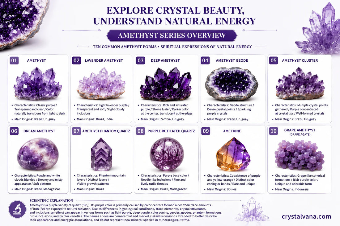 Amethyst crystals meaning complete guide to types healing properties and spiritual uses | Crystalvana