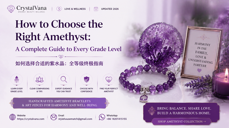 Three amethyst bracelets of different purple grades from light lavender to deep Uruguayan purple