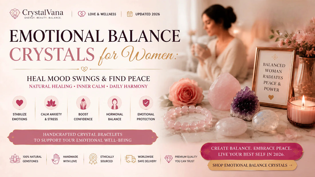 Emotional Balance Crystals for Women - Heal Mood Swings with Amethyst