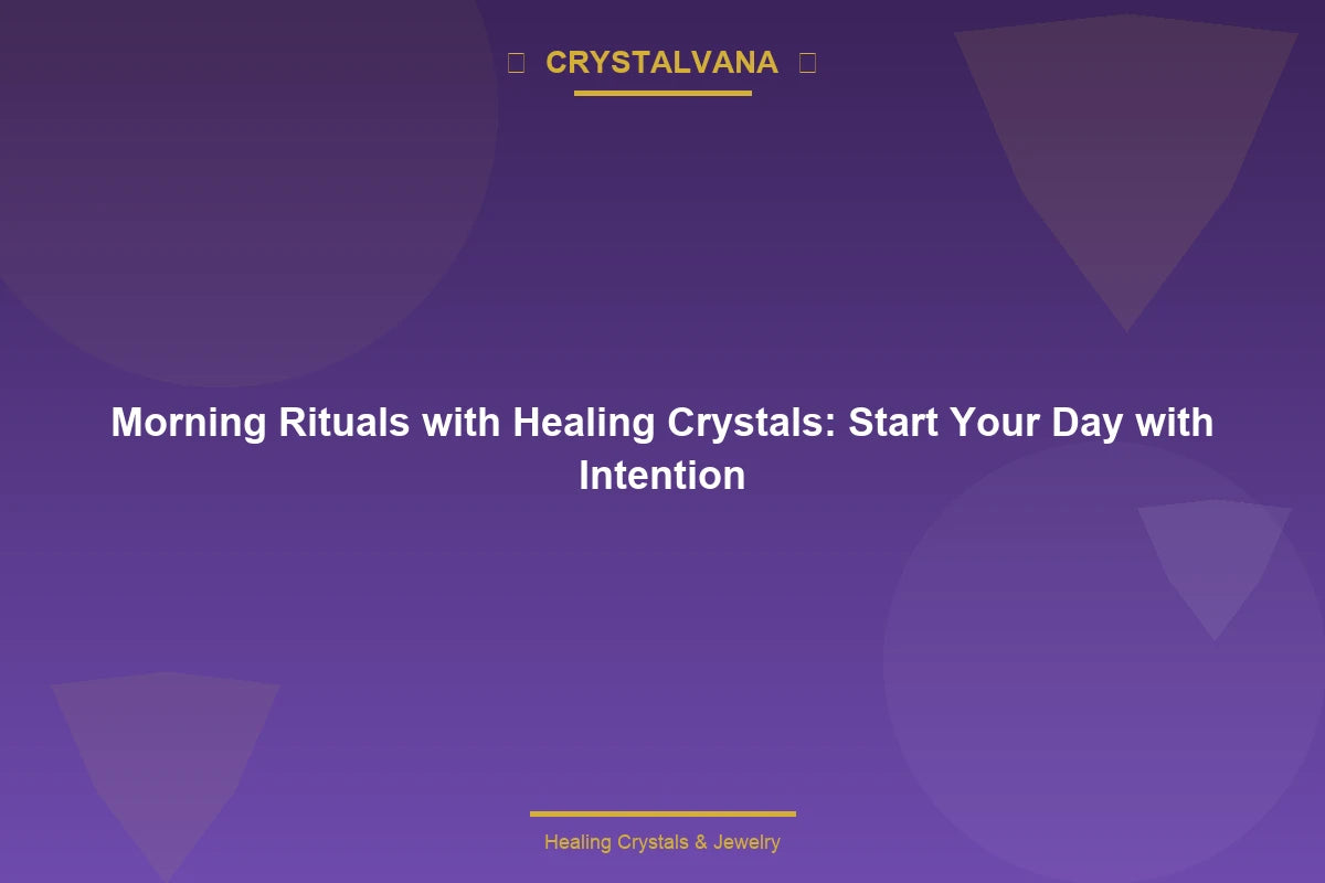 Morning Rituals with Healing Crystals