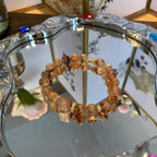 Premium Black Gold Super Seven crystal bracelet sunstone citrine healing stone jewelry by Crystalvana