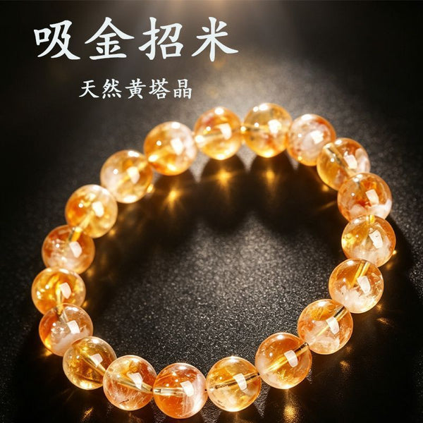 Natural crystal bracelet Natural Citrine Crystal Bracelet