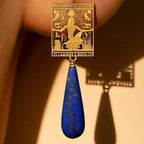 Egyptian Crystal earrings in gift packaging — natural crystal earrings for positive energy by Crystalvana