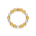Golden Veil — Gold Rutilated & Citrine Crystal Bracelet | Crystalvana