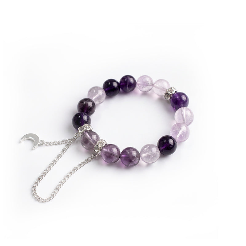 Intuition & Calm · Amethyst Duo with Clear Quartz | Crystalvana