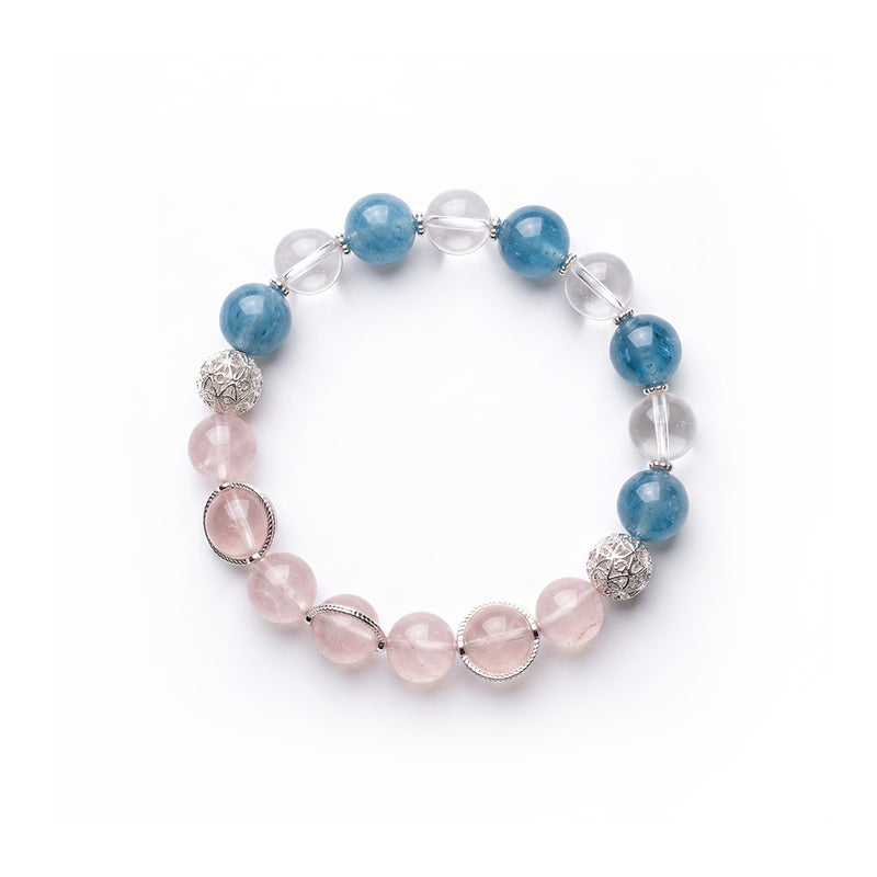 Sea & Morning Mist · Calm & Clarity Bracelet | Crystalvana
