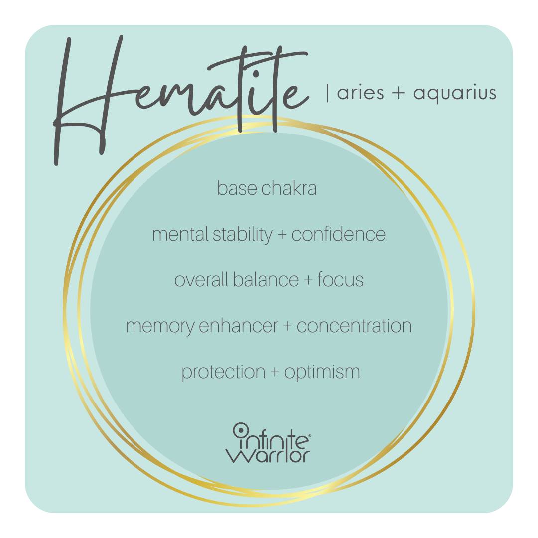 Hematite healing bracelet on display - protection crystal jewelry for grounding