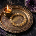 Rutilated quartz bracelet with golden rutile needles - Crystalvana