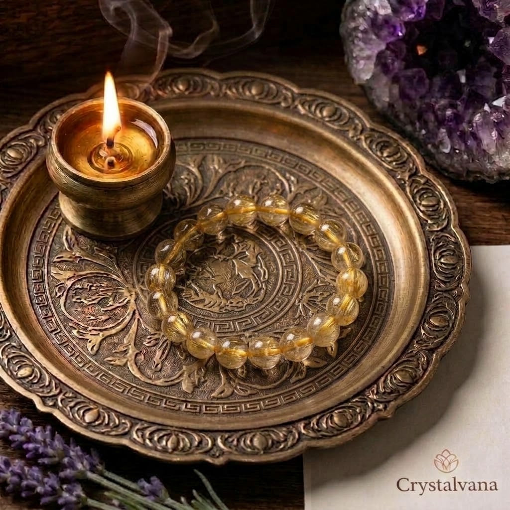 Natural citrine bracelet main view - Crystalvana