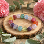 Natural Amethyst Aquamarine Multi Bracelet - Crystalvana