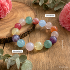 Natural Amethyst Aquamarine Multi Bracelet - Crystalvana