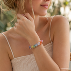 Natural Amethyst Aquamarine Multi Bracelet - Crystalvana