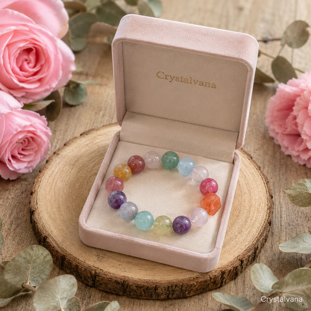 Natural Amethyst Aquamarine Multi Bracelet - Crystalvana