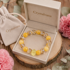 Fortune Citrine Golden Rutile Koi Bracelet - Crystalvana