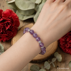 Natural Lepidolite Crystal Bracelet Nine Purple - Crystalvana