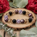 Natural Super Seven Amethyst Multi Bracelet - Crystalvana