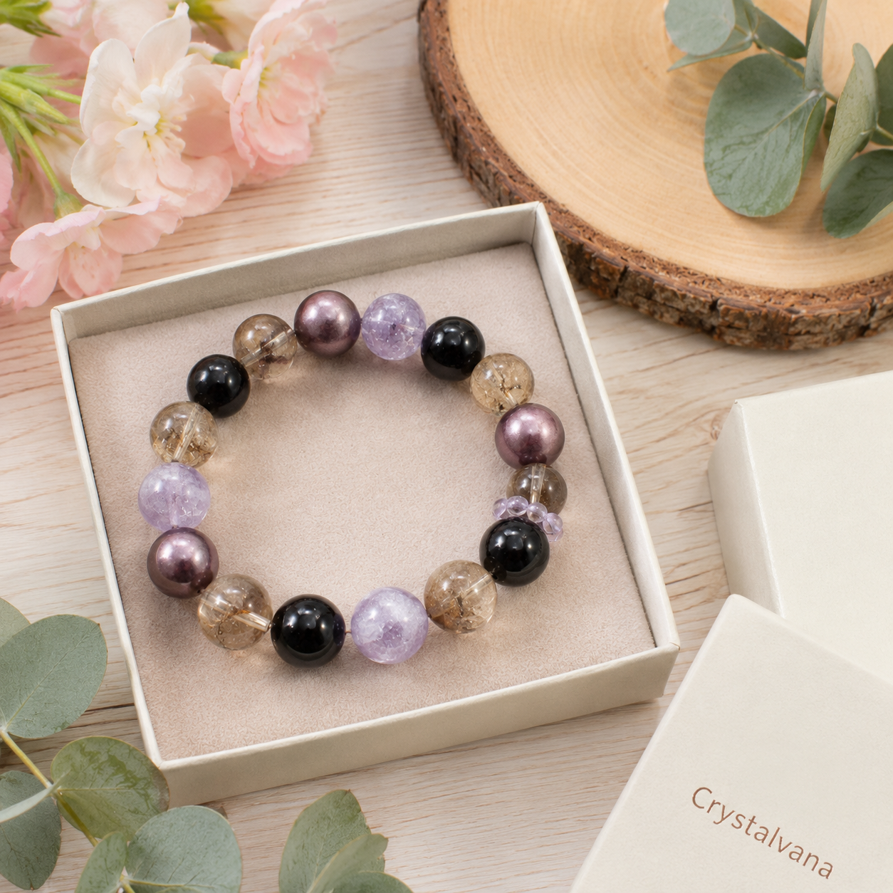 Natural Super Seven Amethyst Multi Bracelet - Crystalvana