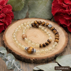 Natural Brazilian Citrine 6mm Double Bracelet - Crystalvana