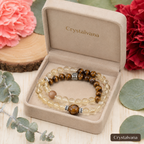 Natural Brazilian Citrine 6mm Double Bracelet - Crystalvana