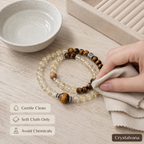 Natural Brazilian Citrine 6mm Double Bracelet - Crystalvana