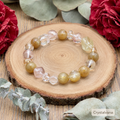 Fortune Gold Wealth Crystal 15mm Bracelet - Crystalvana