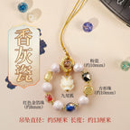 Fox phone charm lifestyle shot on phone - crystal phone charm for protection by Crystalvana