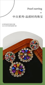 Baroque Crystal earrings in gift packaging — natural crystal earrings for positive energy by Crystalvana