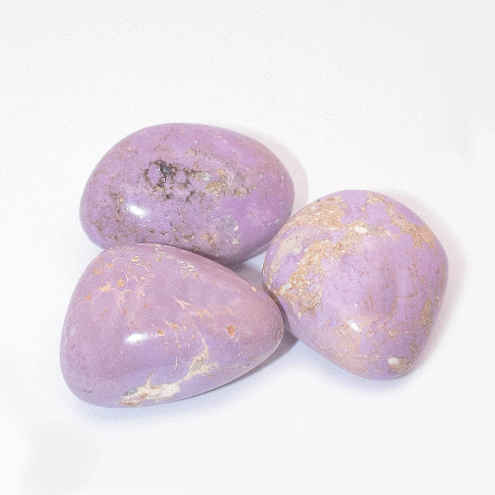 AAA Phosphosiderite palm stone with beautiful lavender coloring