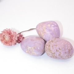 Rare Phosphosiderite palm stone with lavender-pink hues - AAA quality by Crystalvana