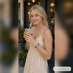 Natural amethyst crystal bracelet casual daily wear styling, spiritual fashion accessory, Crystalvana