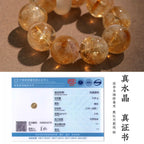 Citrine crystal phone charm for abundance and success, Crystalvana