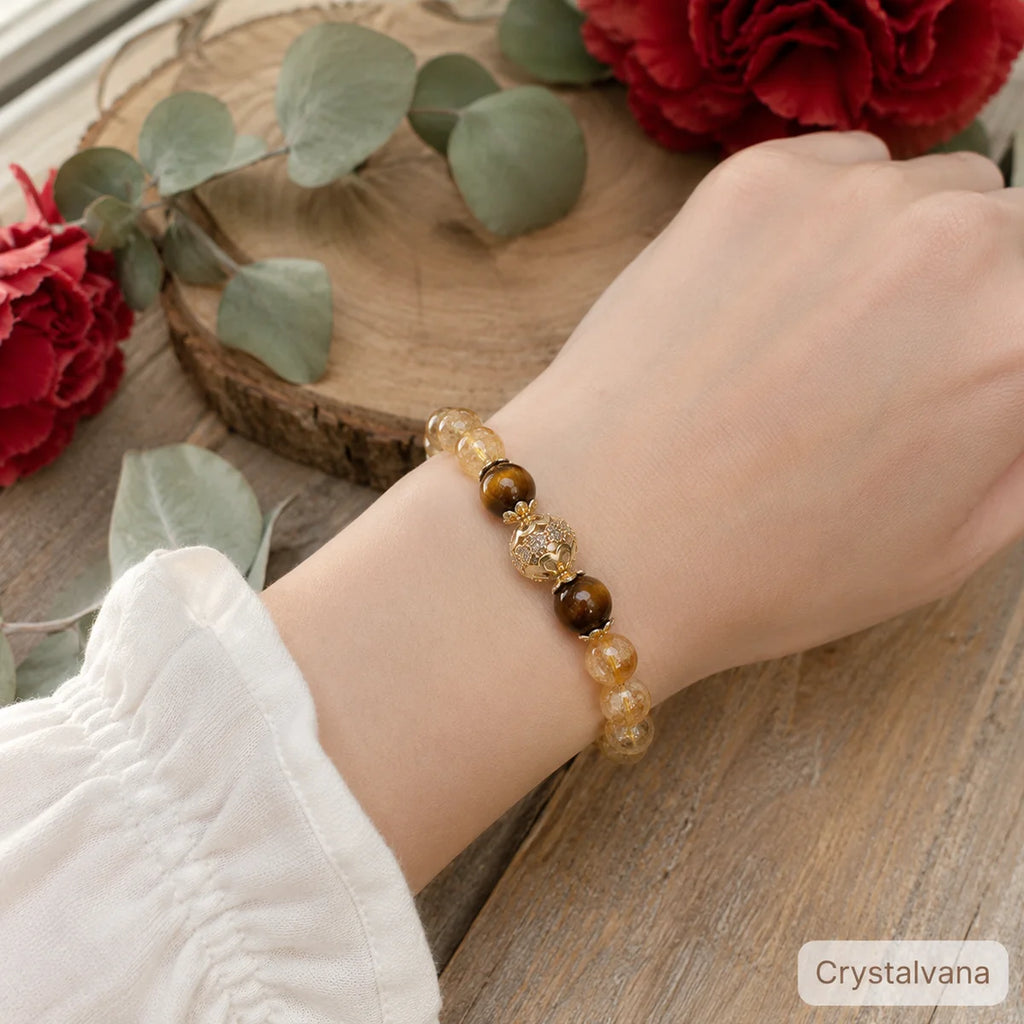 Citrine Tiger Eye Bracelet 3