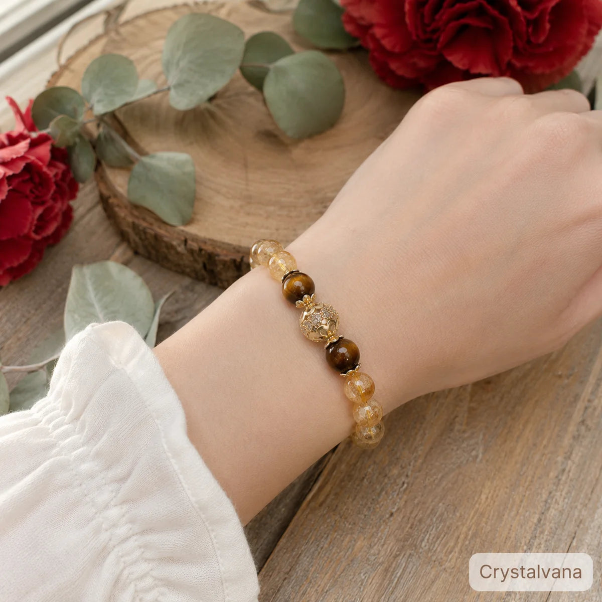 Citrine Tiger Eye Bracelet 3