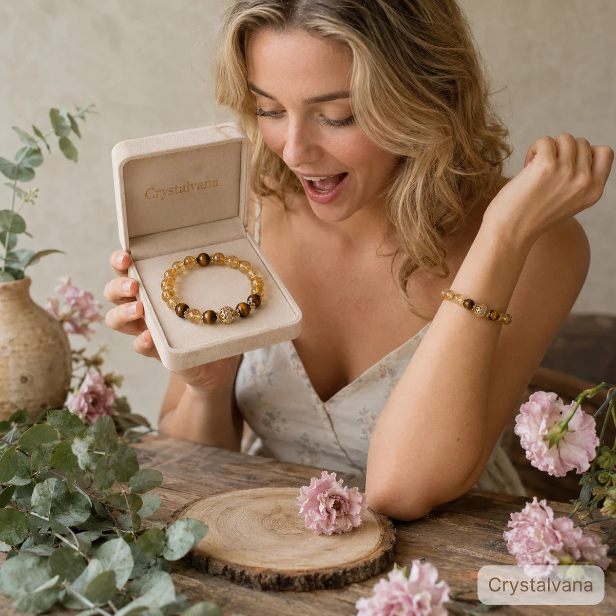 Citrine Tiger Eye Bracelet 5