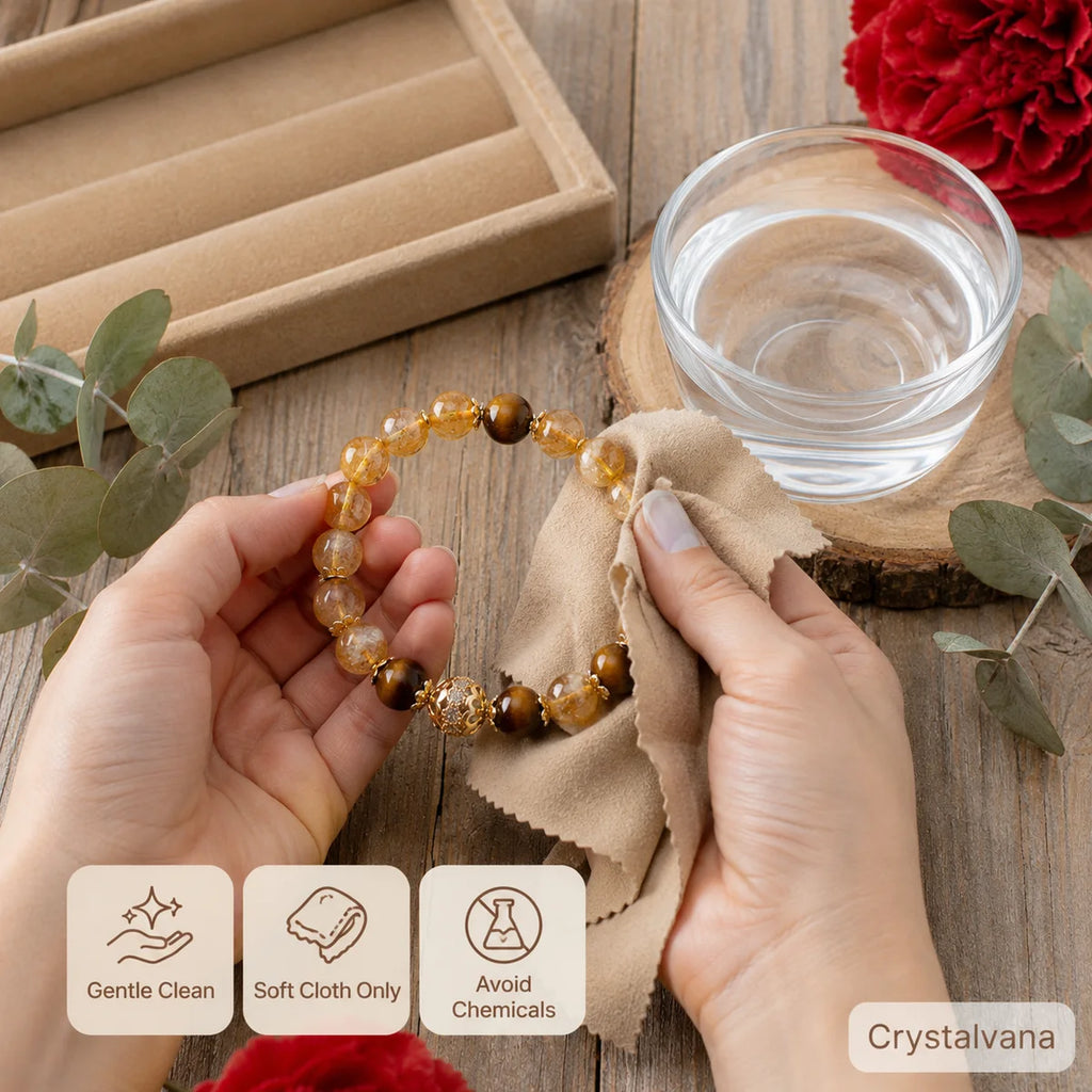Citrine Tiger Eye Bracelet 7