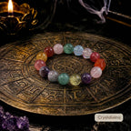 Natural Amethyst Aquamarine Multi Bracelet | Healing Crystal Jewelry | Crystalvana