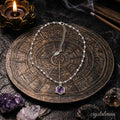 Vintage Amethyst Pendant Necklace | Light Luxury Crystal Jewelry Gift for Women | Crystalvana