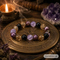 Natural Super Seven Amethyst Multi Bracelet | All 7 Chakras Crystal | Crystalvana