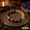 Prosperity Amethyst Phantom & Citrine Bracelet | Wealth & Dream Manifestation | Crystalvana