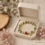 Natural green aventurine crystal bracelet lifestyle scene for attracting good fortune and daily wear, Crystalvana