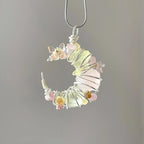 Handcrafted Raw Crystal Wire Wrapped Pendant Necklace Titani 7