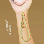 Hetian Jade crystal phone charm for peace and serenity, Crystalvana